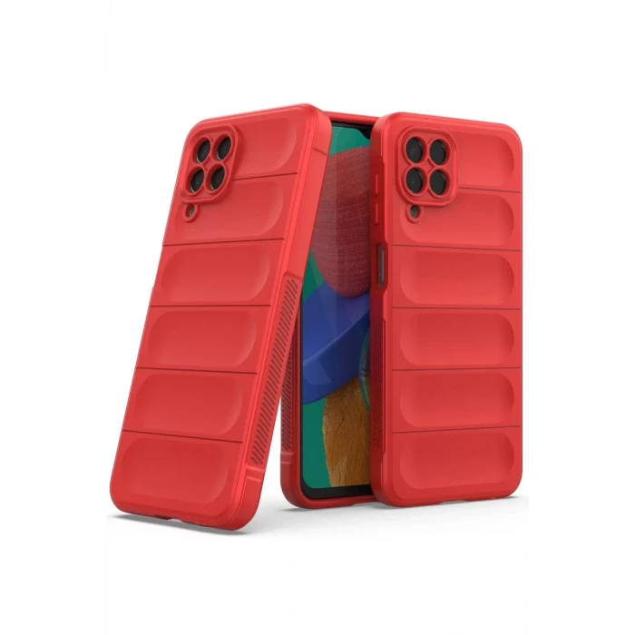 Newface Samsung Galaxy M33 Kılıf Optimum Silikon - Kırmızı