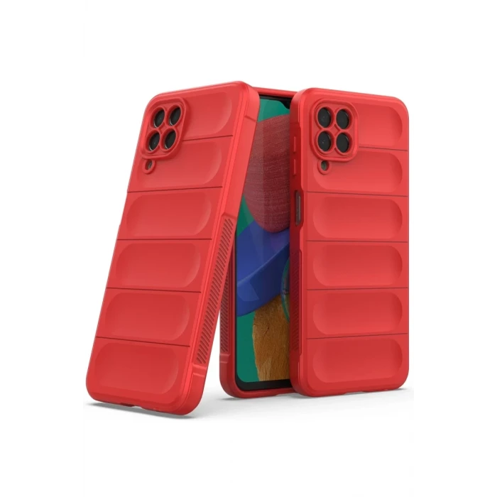 Newface Samsung Galaxy M33 Kılıf Optimum Silikon - Kırmızı