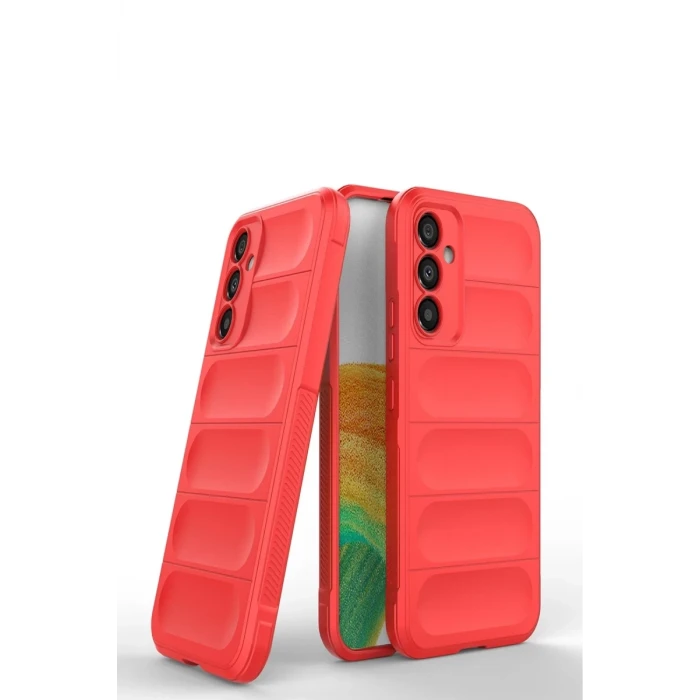 Newface Samsung Galaxy M34 5G Kılıf Optimum Silikon - Kırmızı