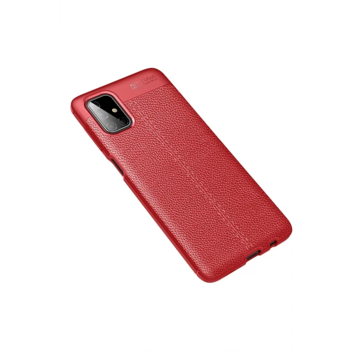 Newface Samsung Galaxy M51 Kılıf Auto Focus Kapak - Kırmızı