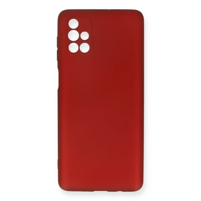 Newface Samsung Galaxy M51 Kılıf First Silikon - Bordo