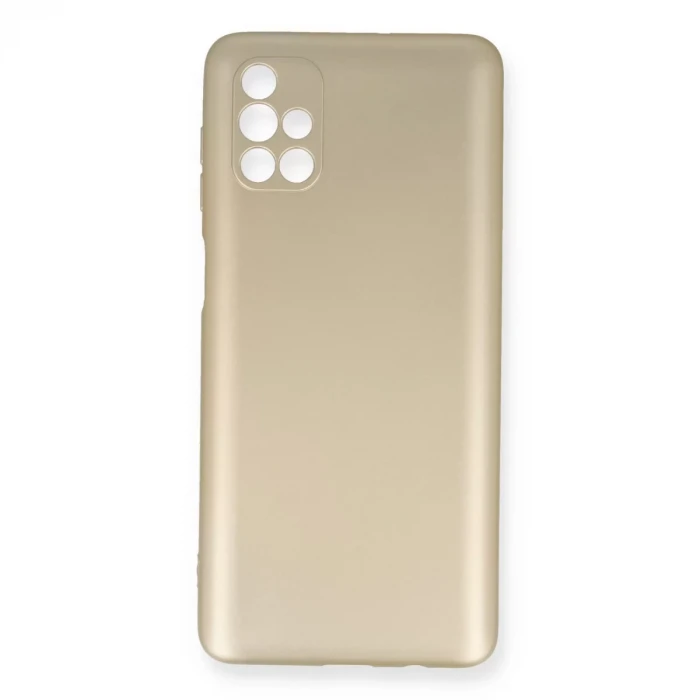 Newface Samsung Galaxy M51 Kılıf First Silikon - Gold