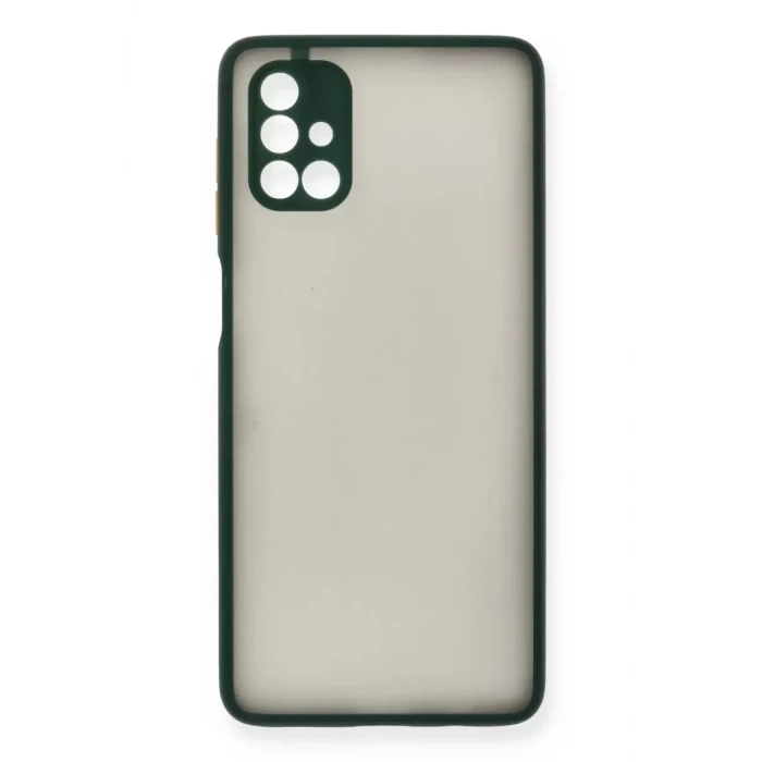 Newface Samsung Galaxy M51 Kılıf Montreal Silikon Kapak - Yeşil