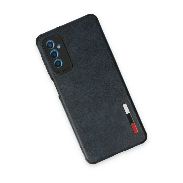 Newface Samsung Galaxy M52 5G Kılıf Loop Deri Silikon - Lacivert