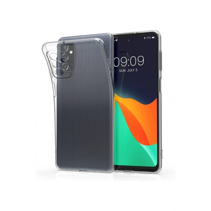 Newface Samsung Galaxy M52 5G Kılıf Lüx Şeffaf Silikon