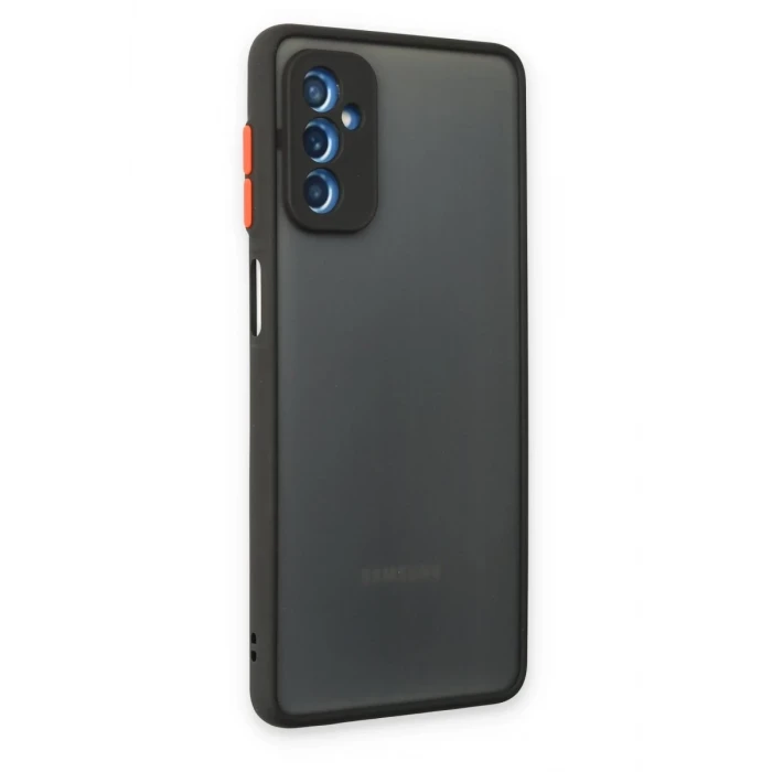 Newface Samsung Galaxy M52 5G Kılıf Montreal Silikon Kapak - Siyah