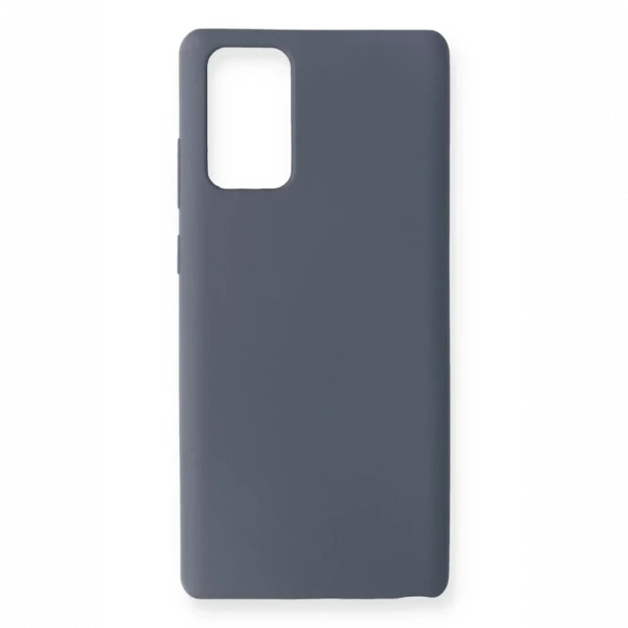 Newface Samsung Galaxy Note 20 Kılıf Nano içi Kadife Silikon - Gri
