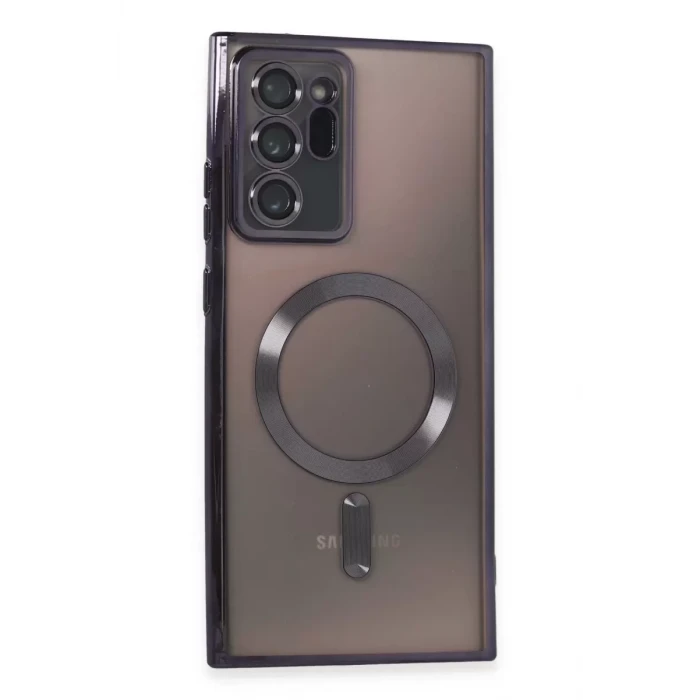 Newface Samsung Galaxy Note 20 Ultra Kılıf Kross Magneticsafe Kapak - Mor