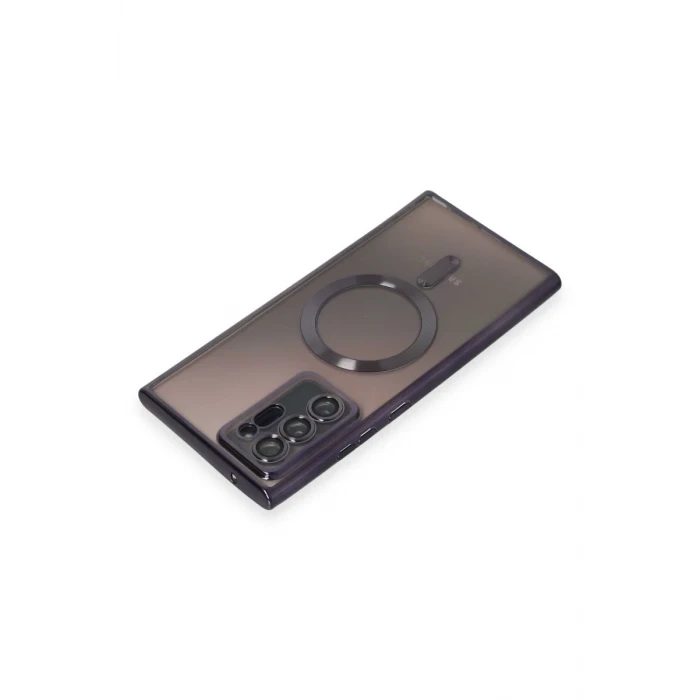 Newface Samsung Galaxy Note 20 Ultra Kılıf Kross Magneticsafe Kapak - Mor