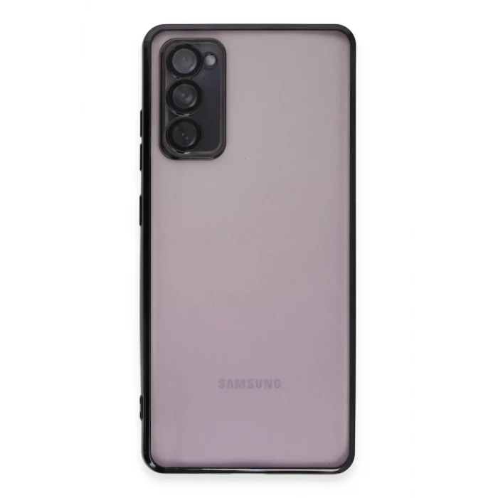 Newface Samsung Galaxy S20 FE Kılıf Razer Lensli Silikon - Siyah