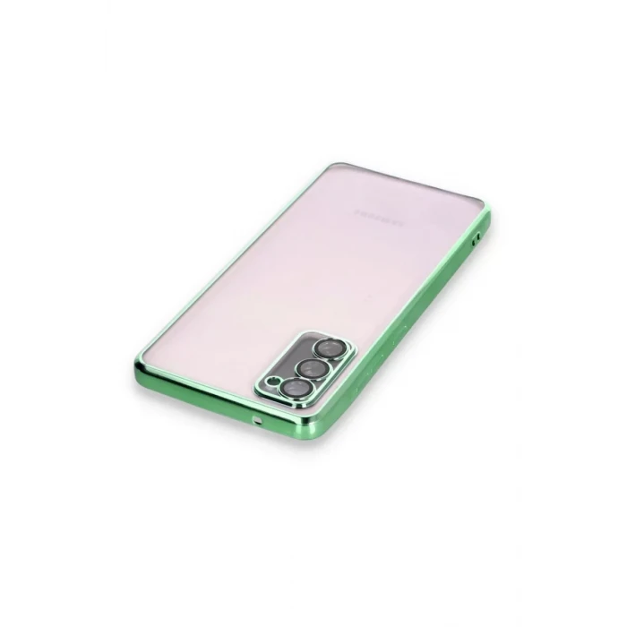 Newface Samsung Galaxy S20 FE Kılıf Razer Lensli Silikon - Yeşil