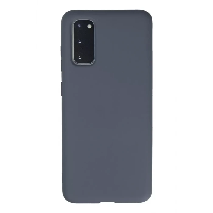 Newface Samsung Galaxy S20 Kılıf Nano içi Kadife Silikon - Gri