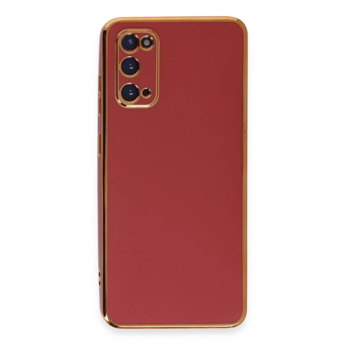 Newface Samsung Galaxy S20 Kılıf Volet Silikon - Kırmızı