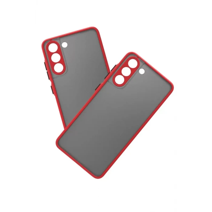 Newface Samsung Galaxy S21 FE Kılıf Montreal Silikon Kapak - Kırmızı