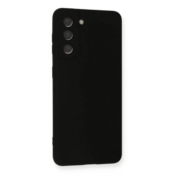 Newface Samsung Galaxy S21 FE Kılıf Nano içi Kadife Silikon - Siyah