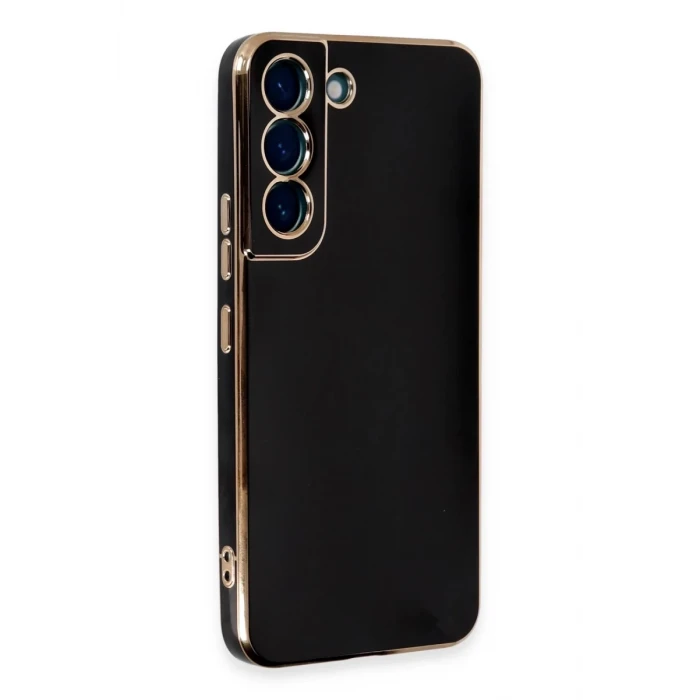 Newface Samsung Galaxy S21 Kılıf Volet Silikon - Siyah