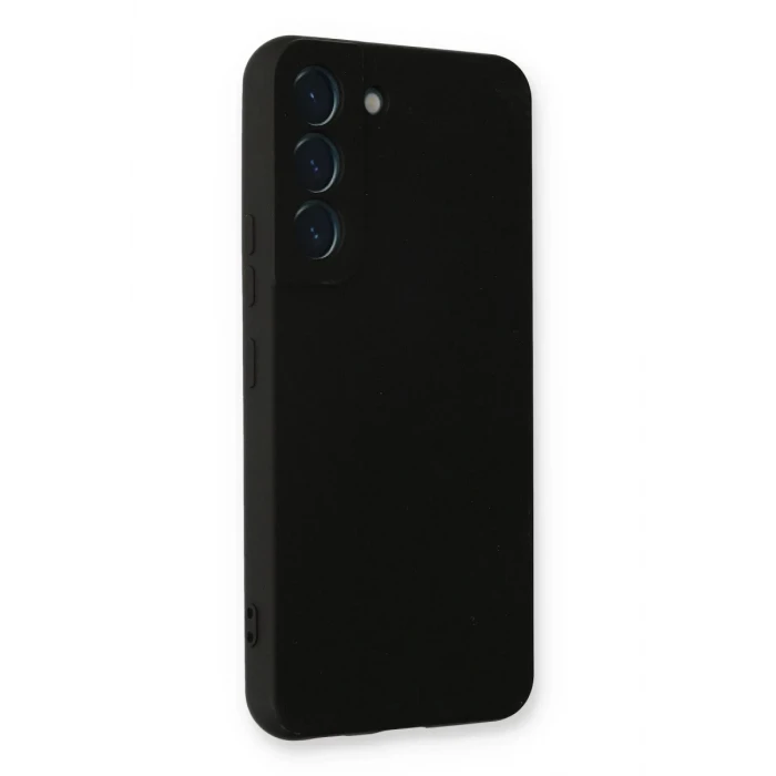 Newface Samsung Galaxy S22 Plus Kılıf Nano içi Kadife Silikon - Siyah