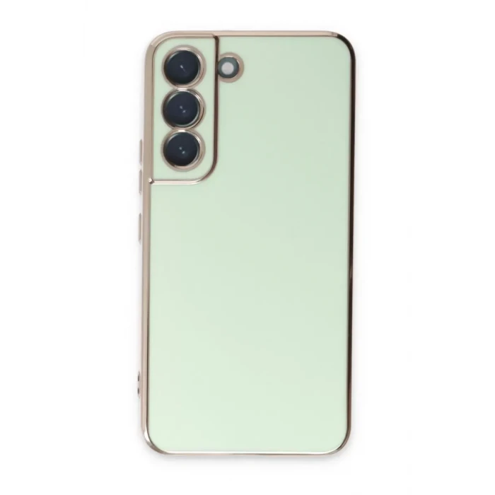 Newface Samsung Galaxy S22 Plus Kılıf Volet Silikon - Açık Yeşil
