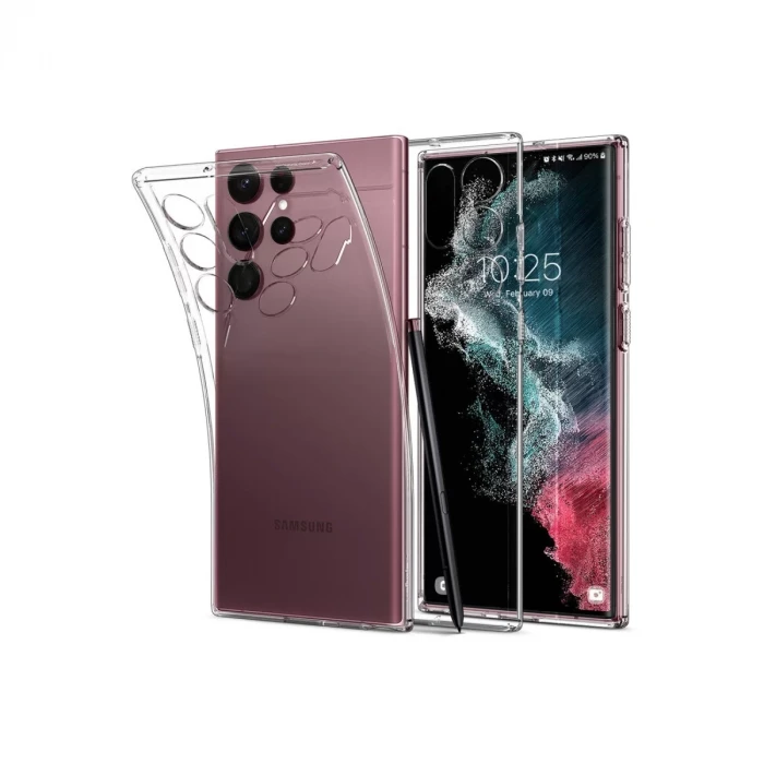 Newface Samsung Galaxy S22 Ultra Kılıf Lüx Şeffaf Silikon