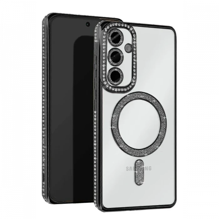 Newface Samsung Galaxy S23 FE Joke Simli Magneticsafe Kılıf - Siyah