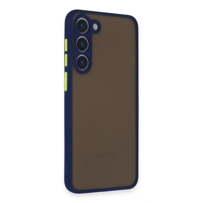 Newface Samsung Galaxy S23 Kılıf Montreal Silikon Kapak - Lacivert