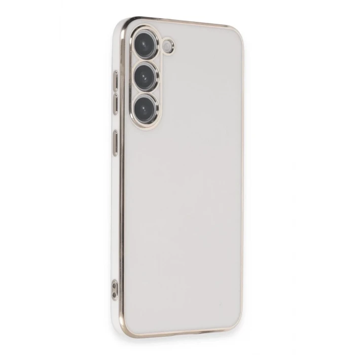 Newface Samsung Galaxy S23 Kılıf Volet Silikon - Beyaz