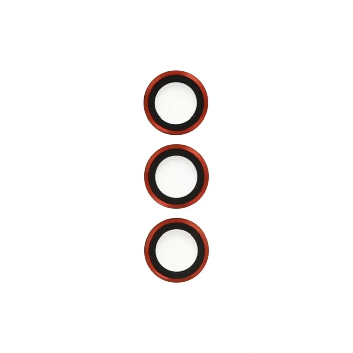 Newface Samsung Galaxy S23 Metal Kamera Lens - Kırmızı