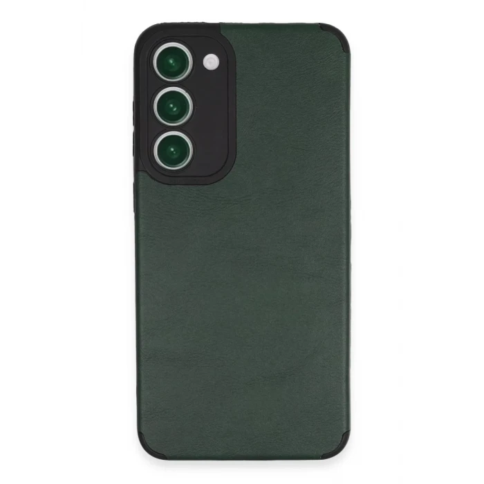 Newface Samsung Galaxy S23 Plus Kılıf Loop Deri Silikon - Yeşil