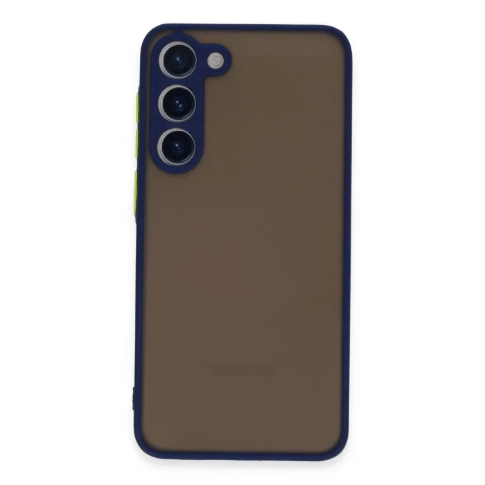 Newface Samsung Galaxy S23 Plus Kılıf Montreal Silikon Kapak - Lacivert
