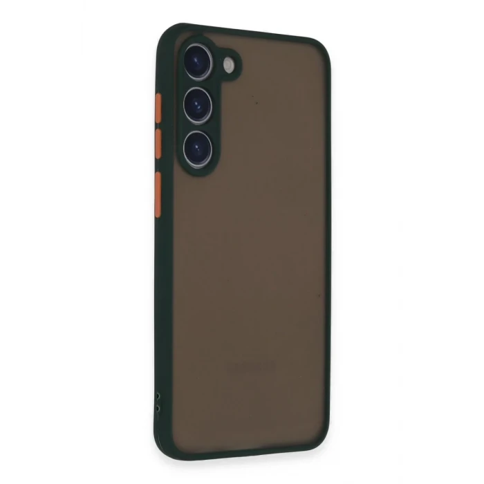Newface Samsung Galaxy S23 Plus Kılıf Montreal Silikon Kapak - Yeşil