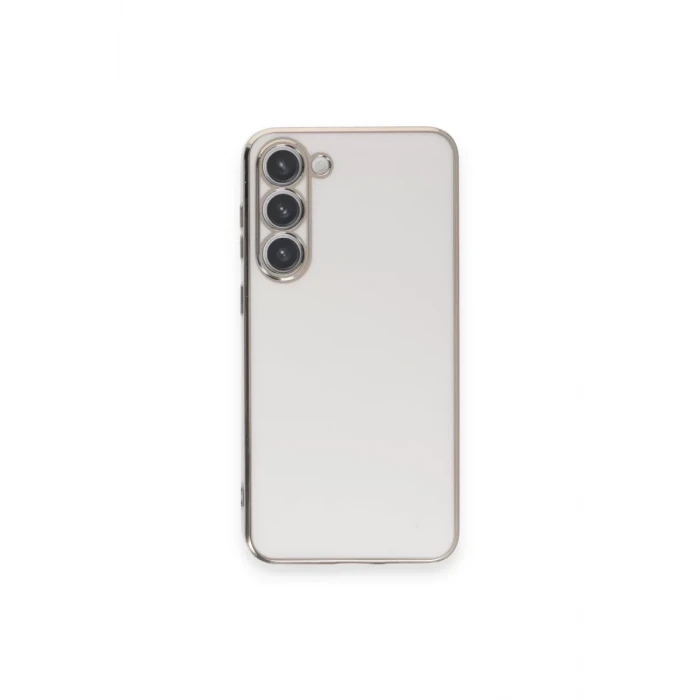 Newface Samsung Galaxy S23 Plus Kılıf Volet Silikon - Beyaz