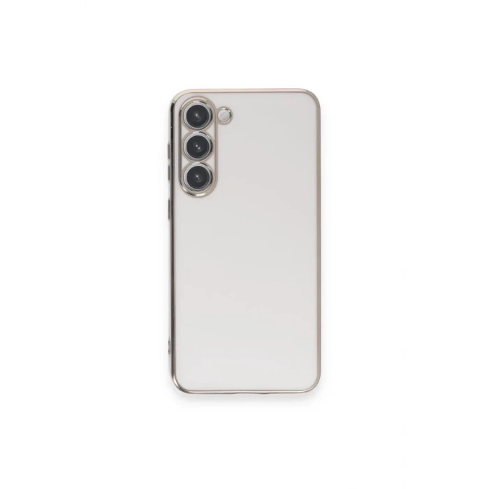 Newface Samsung Galaxy S23 Plus Kılıf Volet Silikon - Beyaz