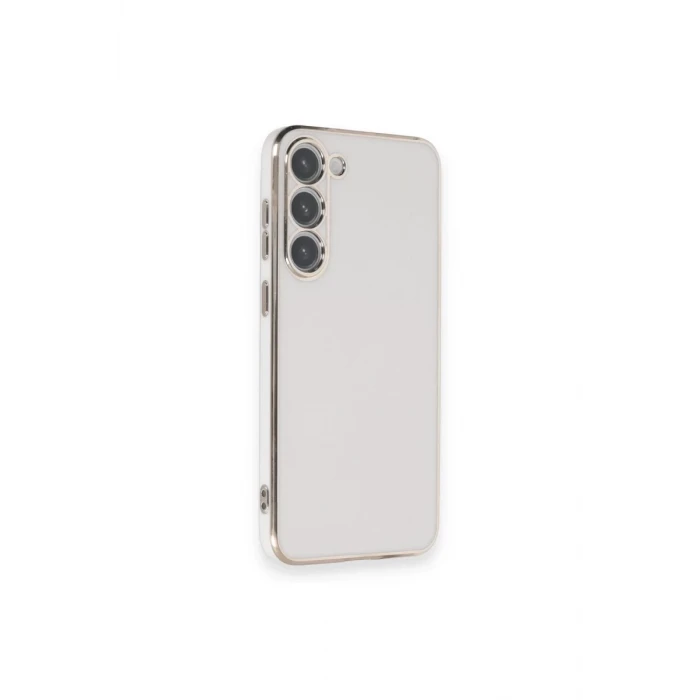 Newface Samsung Galaxy S23 Plus Kılıf Volet Silikon - Beyaz