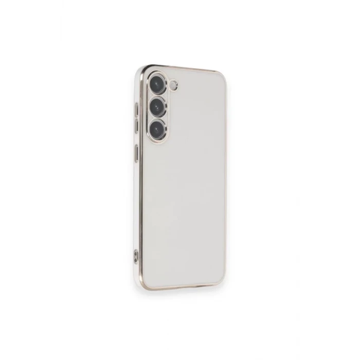 Newface Samsung Galaxy S23 Plus Kılıf Volet Silikon - Beyaz