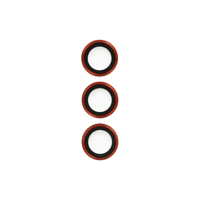 Newface Samsung Galaxy S23 Plus Metal Kamera Lens - Kırmızı