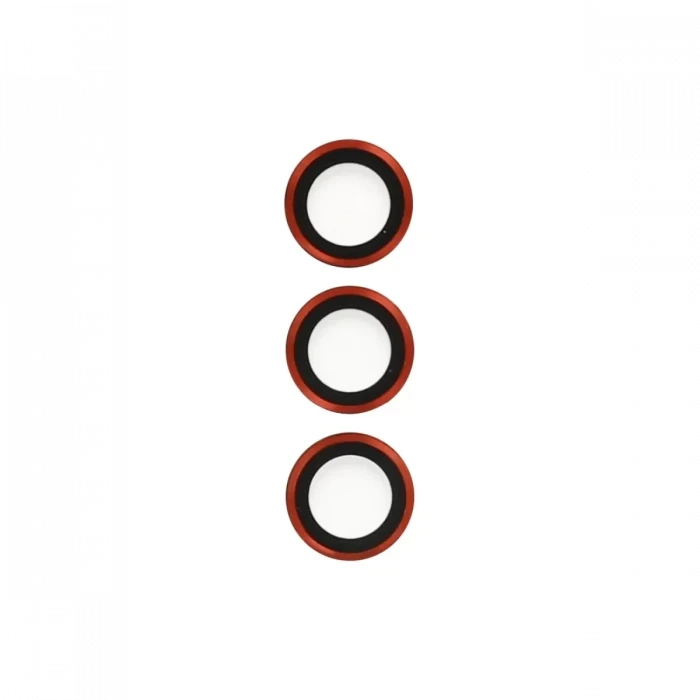 Newface Samsung Galaxy S23 Plus Metal Kamera Lens - Kırmızı