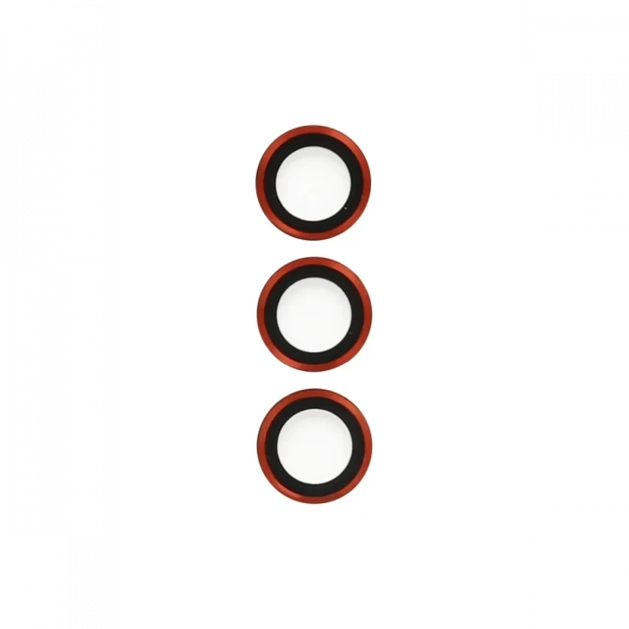 Newface Samsung Galaxy S23 Plus Metal Kamera Lens - Kırmızı
