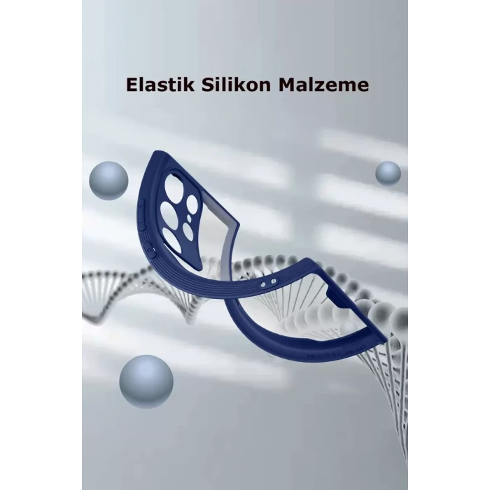 Newface Samsung Galaxy S23 Ultra Kılıf Platin Silikon - Kırmızı