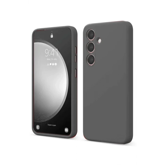 Newface Samsung Galaxy S24 FE Kılıf First Silikon - Gri