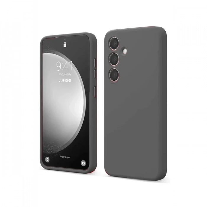 Newface Samsung Galaxy S24 FE Kılıf First Silikon - Gri