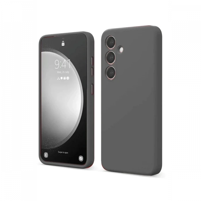 Newface Samsung Galaxy S24 FE Kılıf First Silikon - Gri