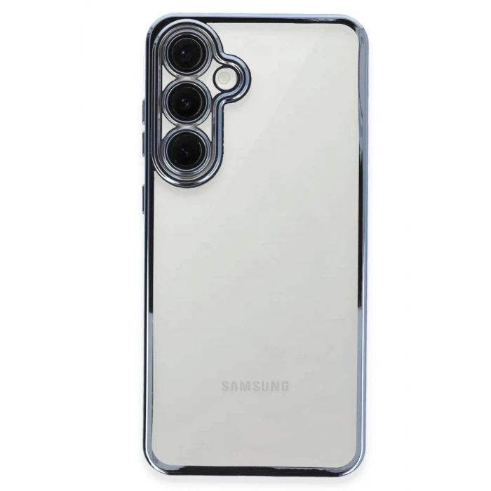 Newface Samsung Galaxy S24 FE Kılıf Razer Lensli Silikon - Lacivert