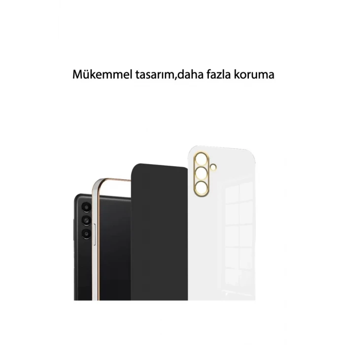 Newface Samsung Galaxy S24 FE Kılıf Volet Silikon - Beyaz