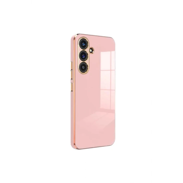 Newface Samsung Galaxy S24 FE Kılıf Volet Silikon - Pembe