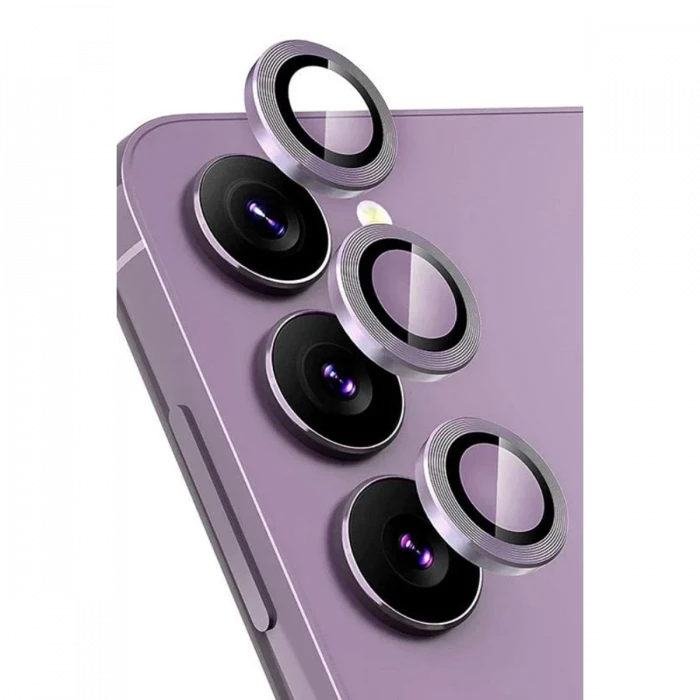 Newface Samsung Galaxy S24 FE Raze Metal Kamera Lens - Mor