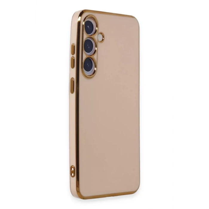 Newface Samsung Galaxy S24 Kılıf Volet Silikon - Pembe
