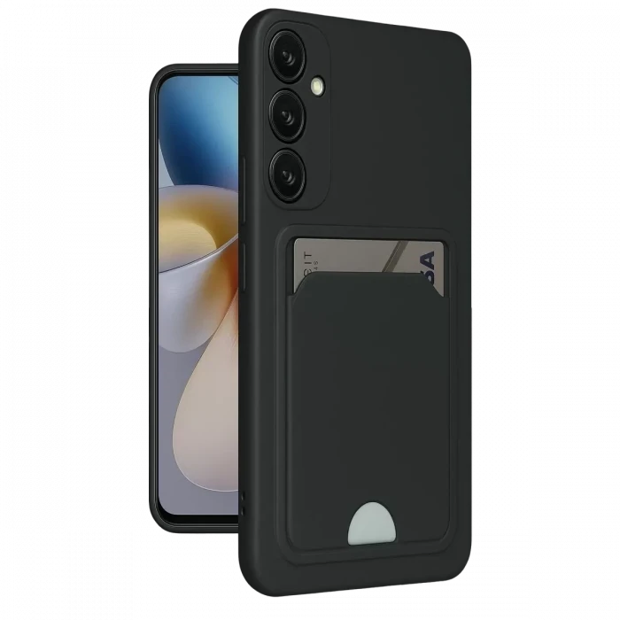 Newface Samsung Galaxy S24 Plus Kelvin Kartvizitli Silikon - Siyah