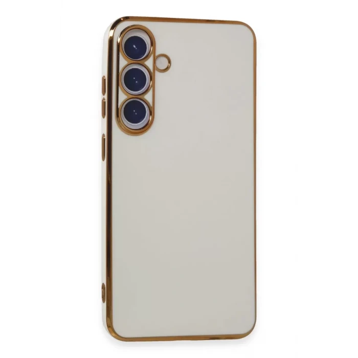 Newface Samsung Galaxy S24 Plus Kılıf Volet Silikon - Beyaz