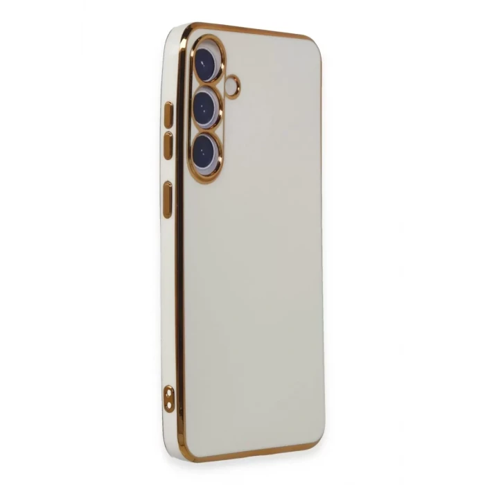 Newface Samsung Galaxy S24 Plus Kılıf Volet Silikon - Beyaz