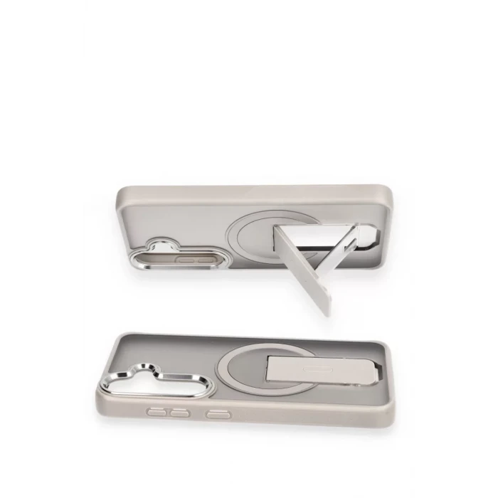 Newface Samsung Galaxy S24 Tork Magsafe Standlı Kapak - Lacivert
